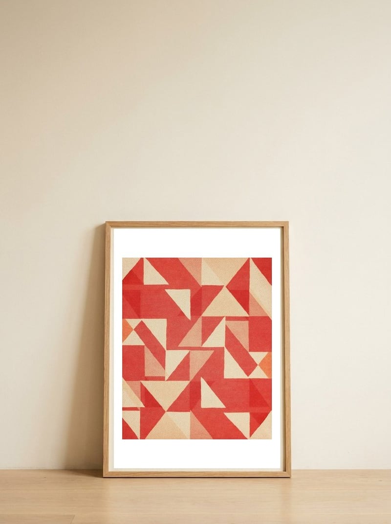 Sailing Under Heavy Heat — framed, leaning against the wall