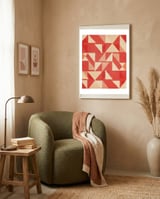 Sailing Under Heavy Heat framed in a tender room thumbnail