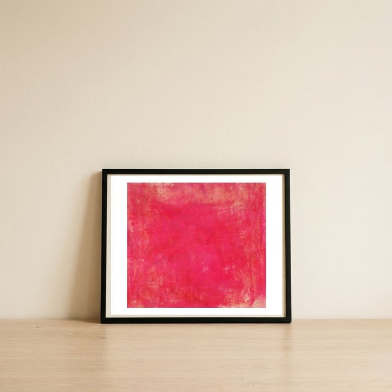 Amaranthus — framed, leaning against the wall