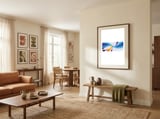 Abstract Art Britto - Qb297 framed in a grounding room thumbnail