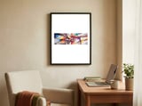 Abstract Art Britto - Qb288 framed in a focused room thumbnail