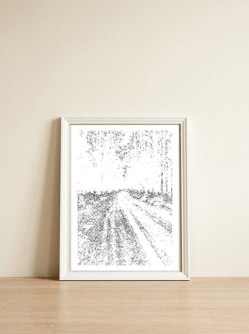 Fr Tech Drw — framed, leaning against the wall
