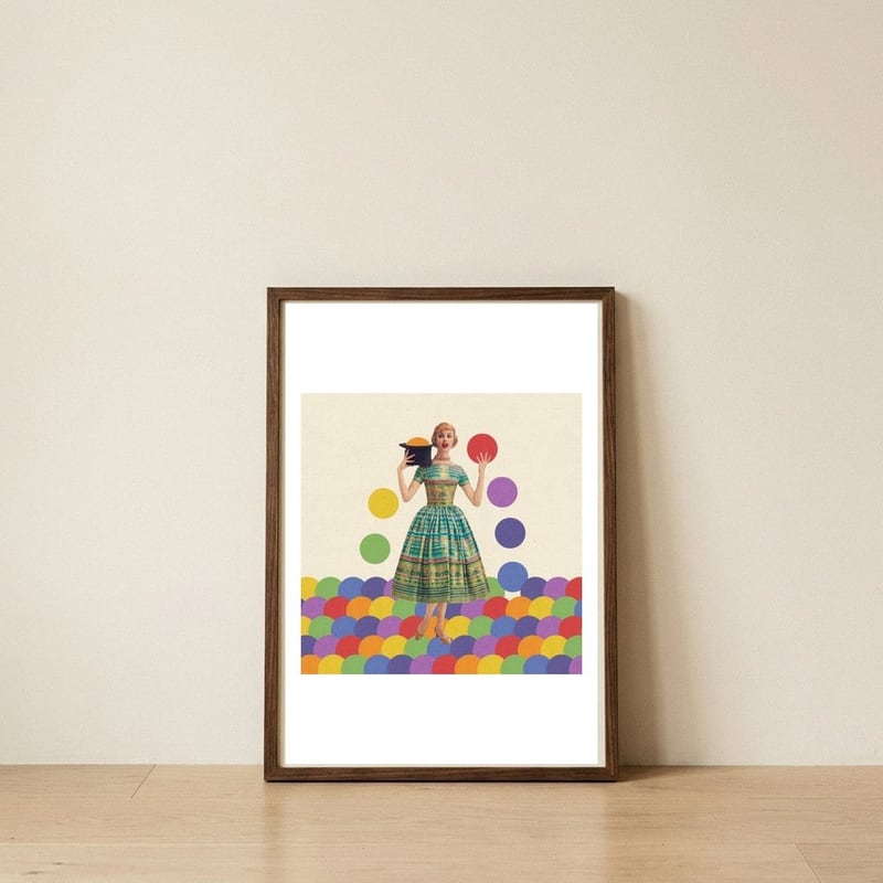 Magician — framed, leaning against the wall