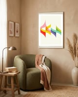 Rainbow Waves framed in a tender room thumbnail