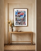 Piccadilly Circus, London framed in a welcoming room thumbnail