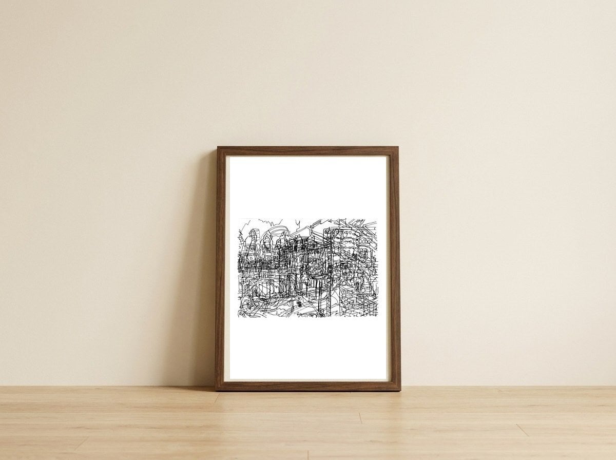 Edgware Road — framed, leaning against the wall