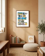 Reindeer in the Sahara framed in a gentle room thumbnail