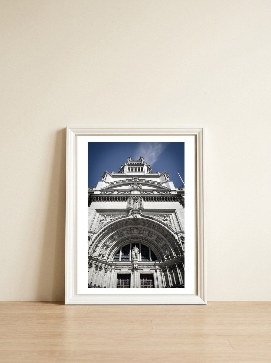 Might and art — framed, leaning against the wall