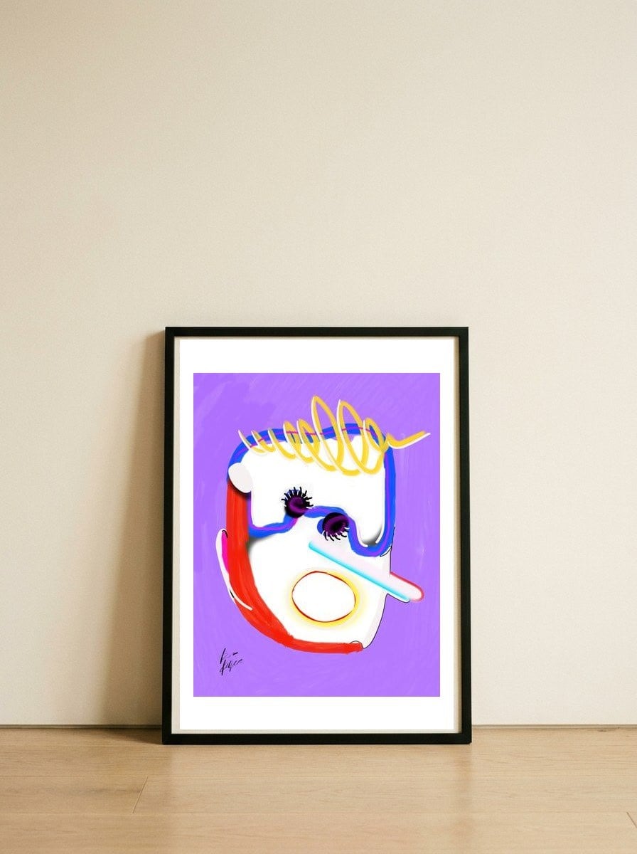 FOOL — framed, leaning against the wall