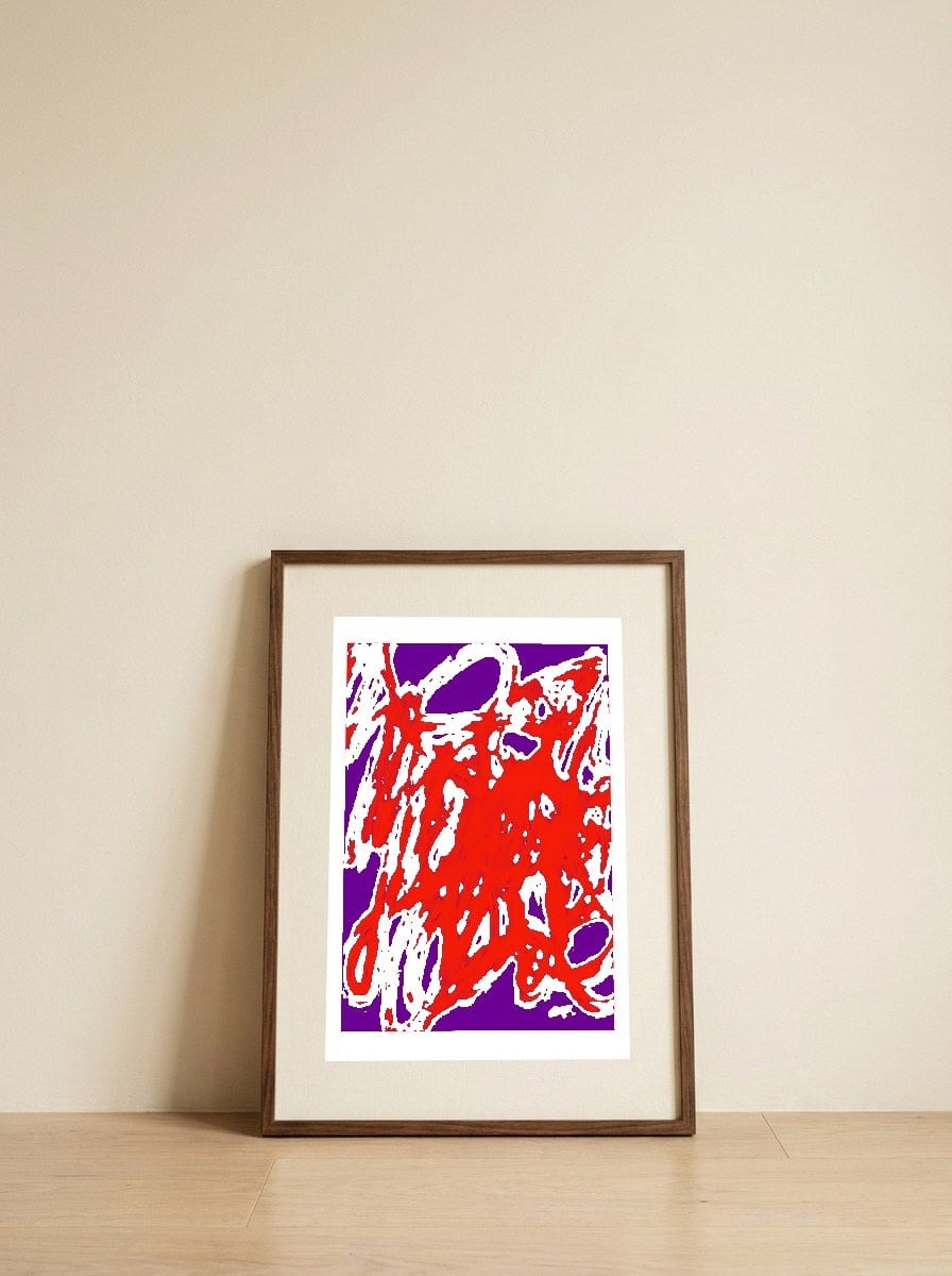 Inner Peace — framed, leaning against the wall