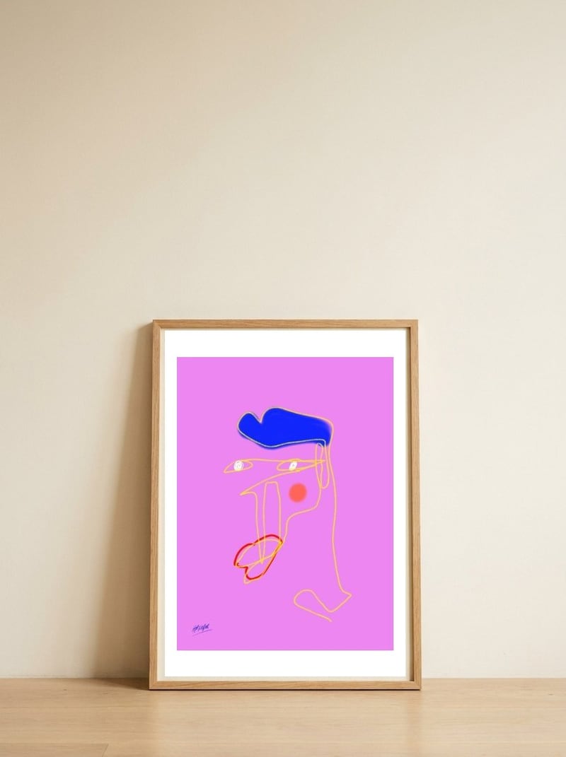 Paris — framed, leaning against the wall