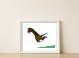 American Bald Eagle — framed, leaning against the wall thumbnail