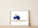 Australian Kangaroo — framed, leaning against the wall thumbnail
