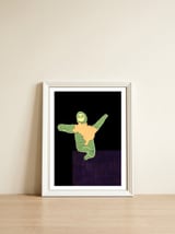 Brazilian Maned Sloth — framed, leaning against the wall thumbnail