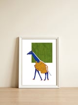 Tanzanian Giraffe — framed, leaning against the wall thumbnail
