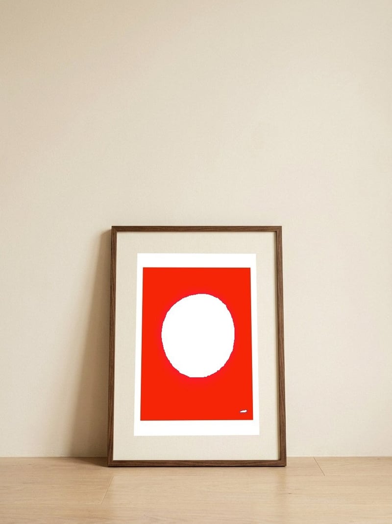 Love — framed, leaning against the wall