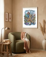 New York Theme 1 framed in a tender room thumbnail