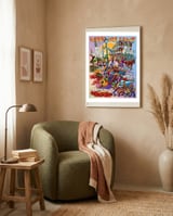 New Orleans Illustration framed in a tender room thumbnail