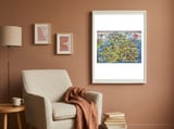 Illustrated Map Of The United Kingdom framed in a tender room thumbnail