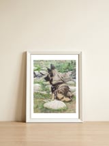 African Painted Dog I — framed, leaning against the wall thumbnail