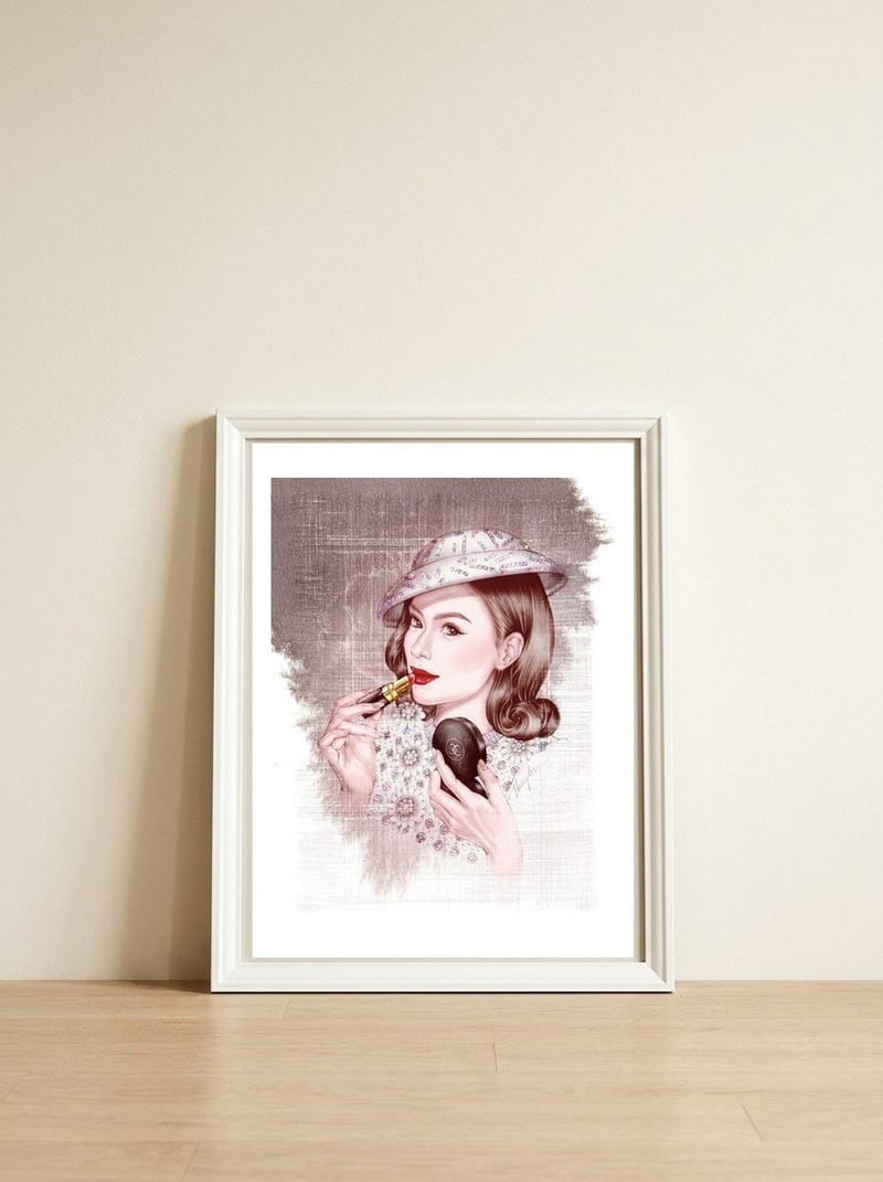 Dear Coco — framed, leaning against the wall