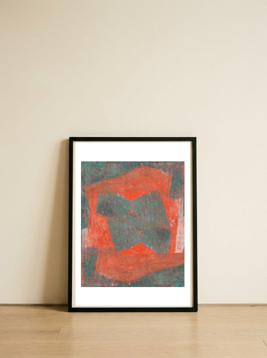 Fret 2 — framed, leaning against the wall