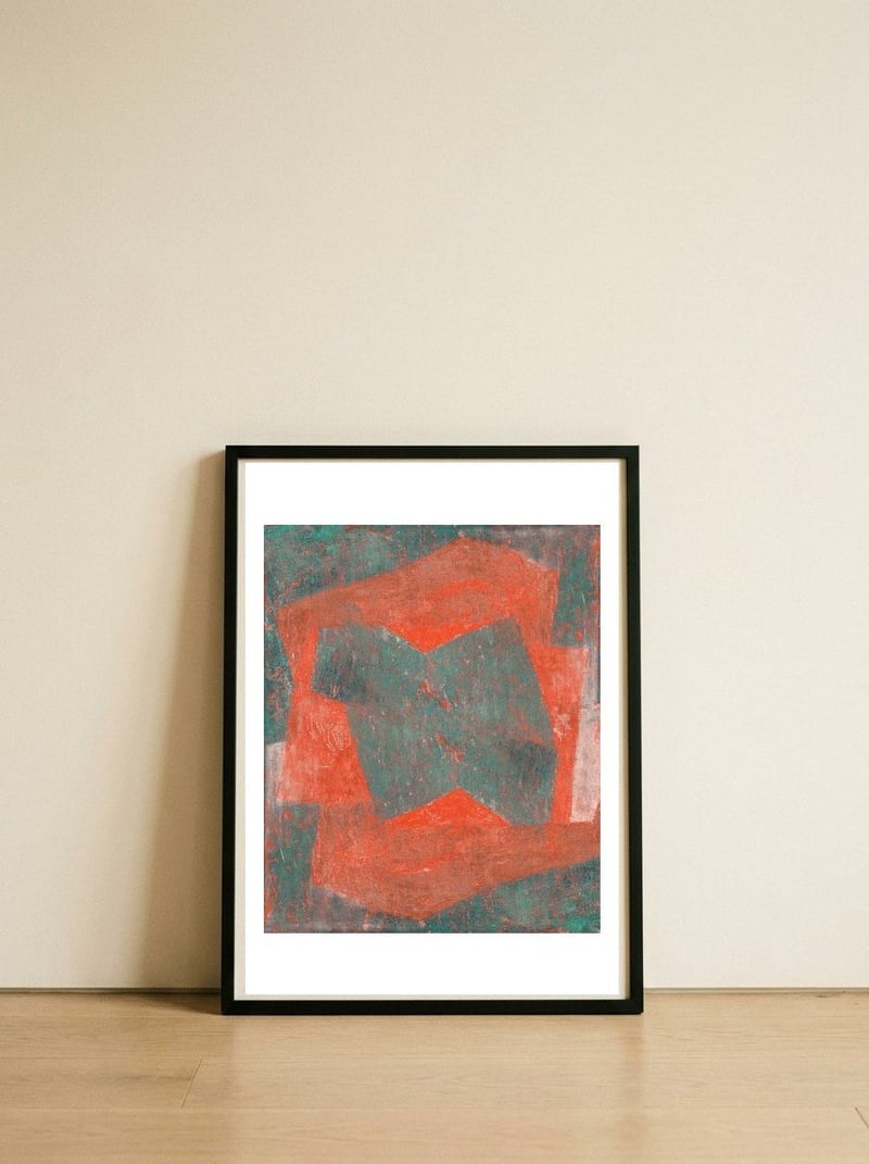 Fret 2 — framed, leaning against the wall
