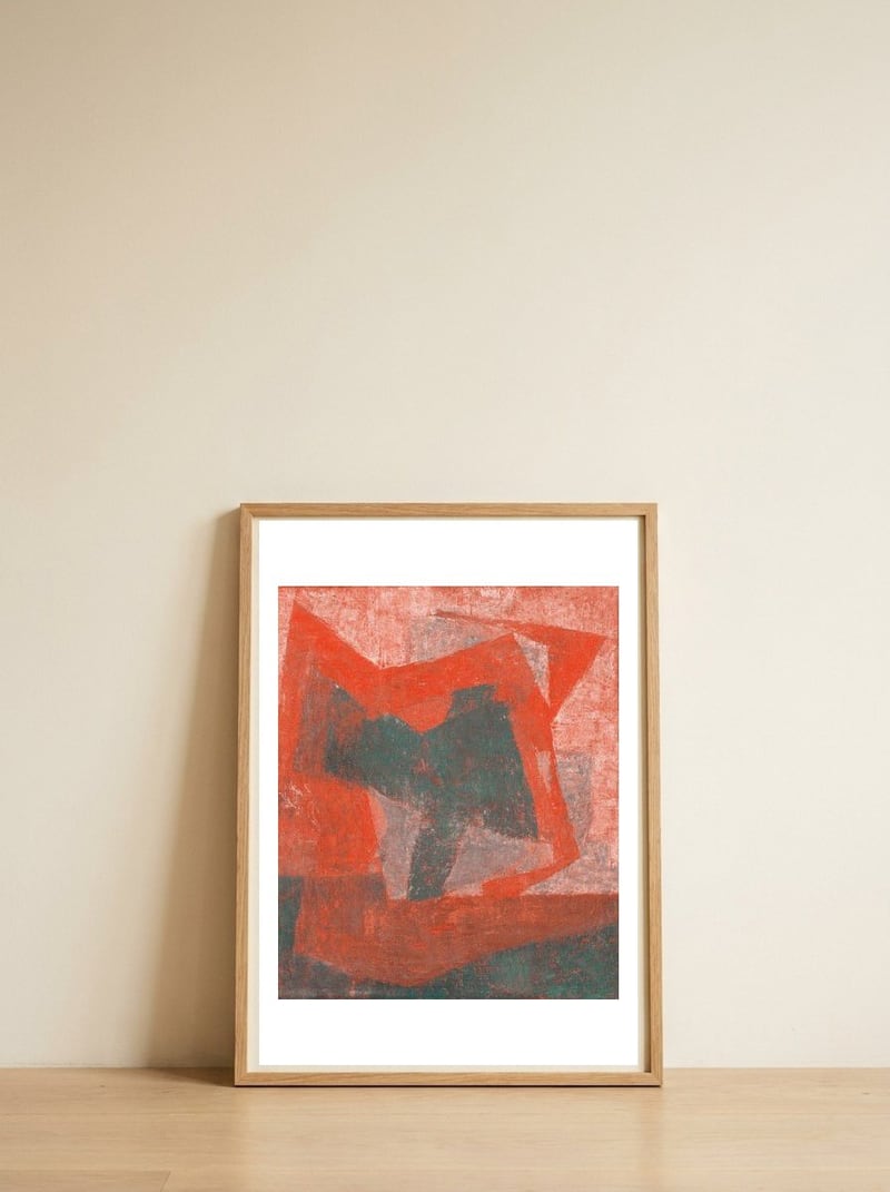 Fret 3 — framed, leaning against the wall
