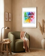 Tinted Polka Daubs framed in a tender room thumbnail