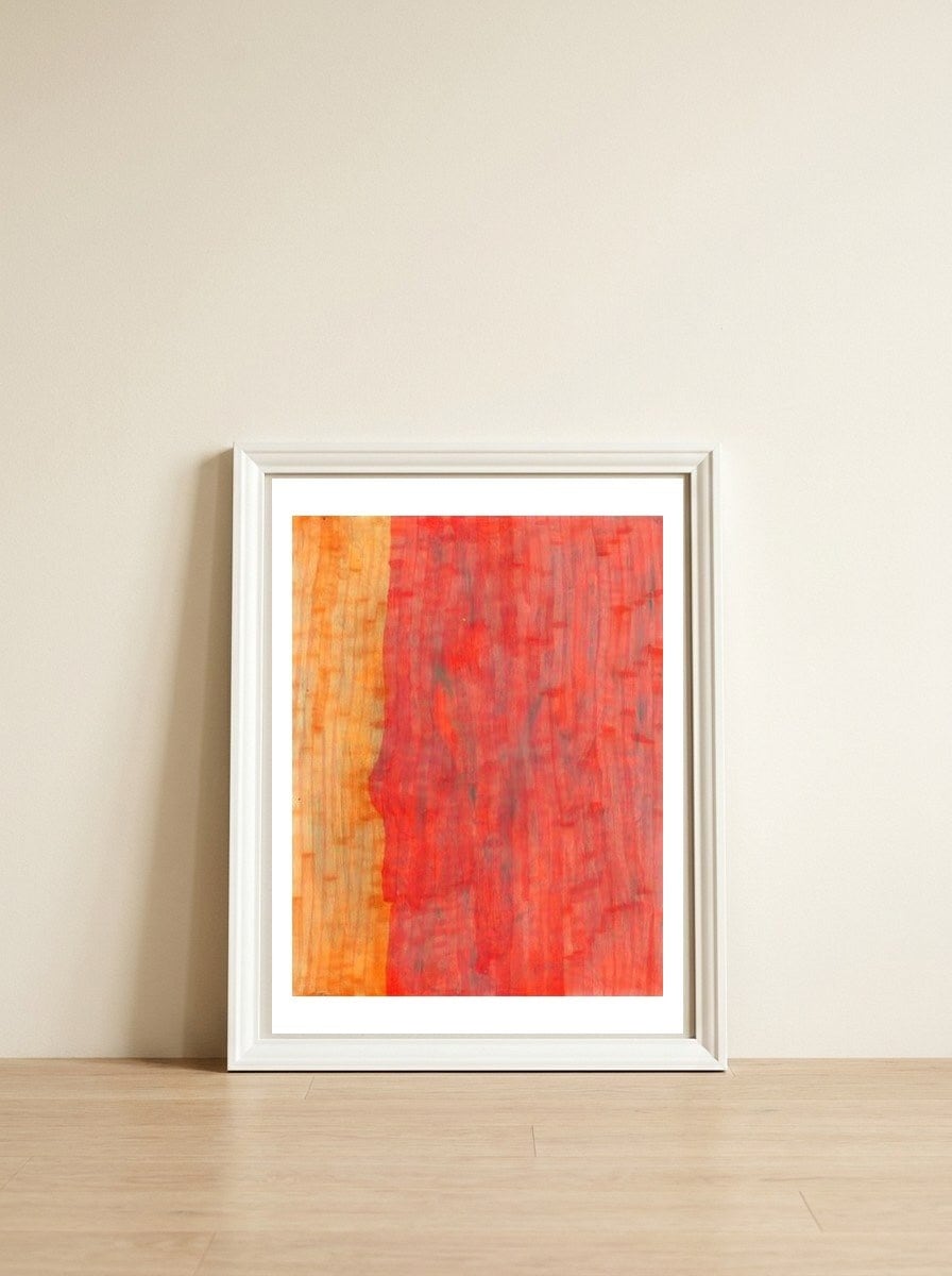 Solitude — framed, leaning against the wall