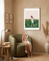 Lost In Sunflowers framed in a tender room thumbnail