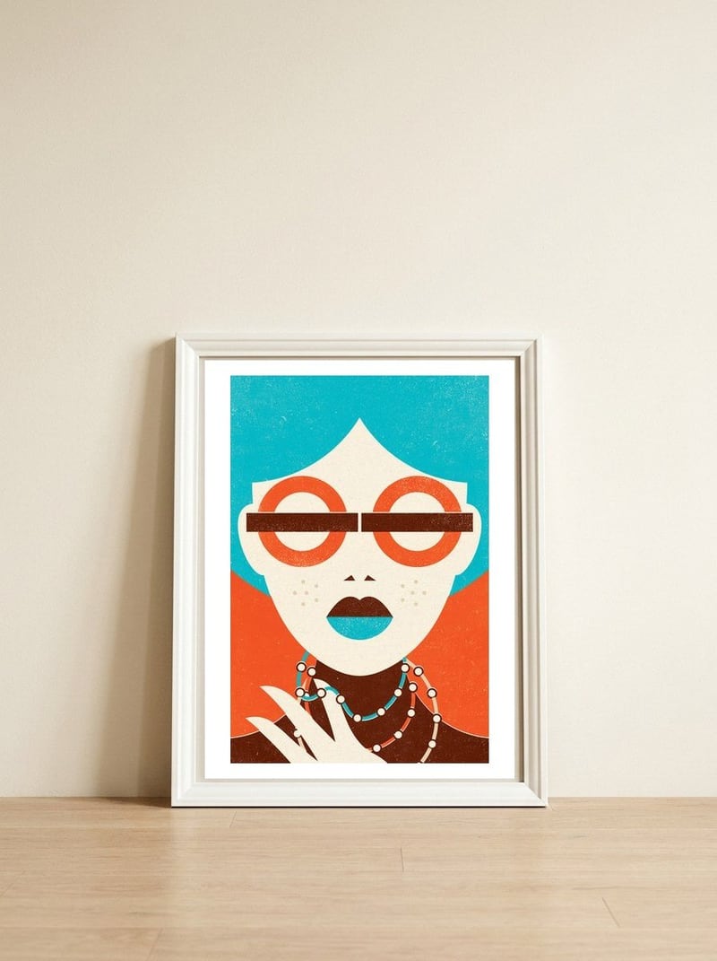 London Fashion — framed, leaning against the wall