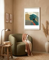 Venn Deco (Emerald) framed in a tender room thumbnail