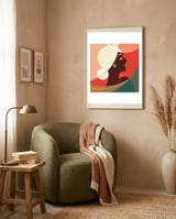 Venn Deco (Umber) framed in a tender room thumbnail