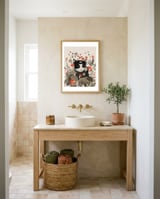 Curious Cat - By Elenor framed in a breezy room thumbnail