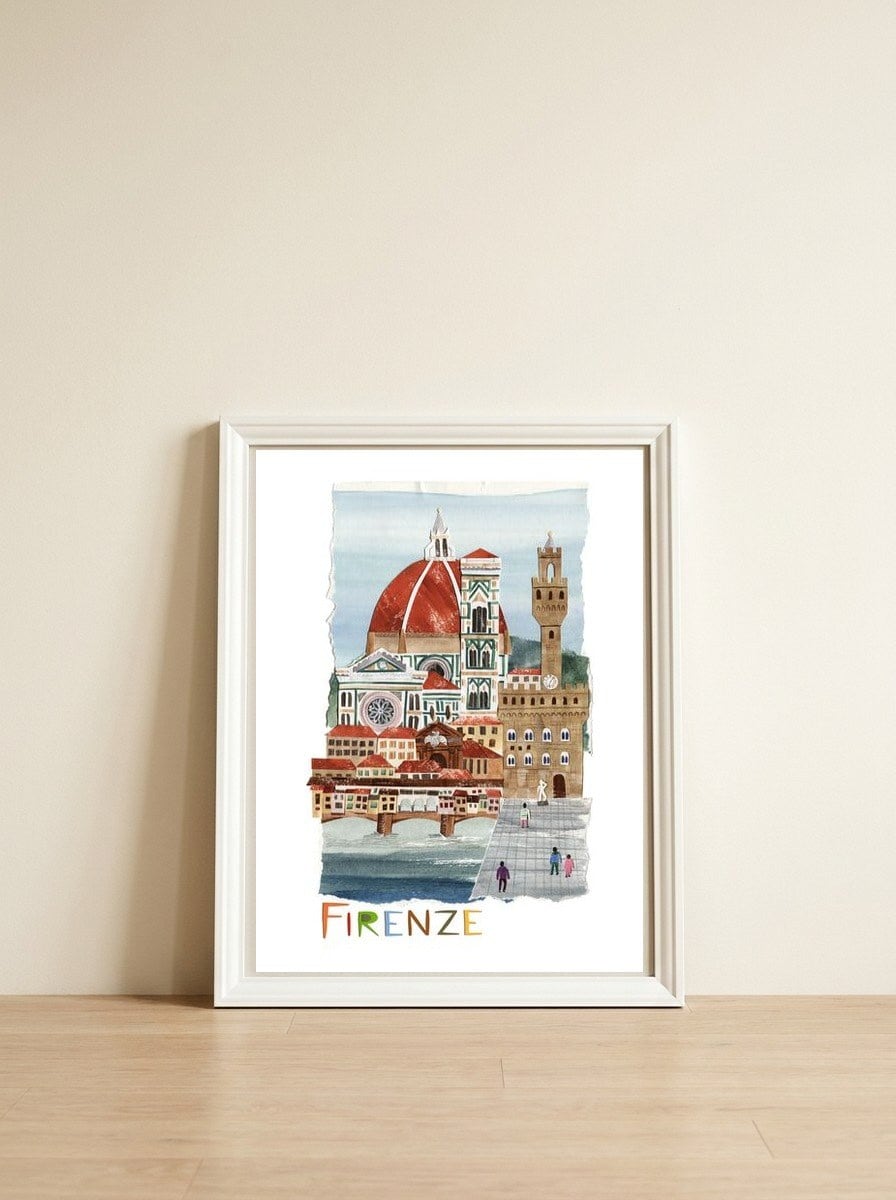 Firenze — framed, leaning against the wall