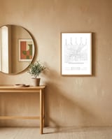 New York framed in a focused room thumbnail