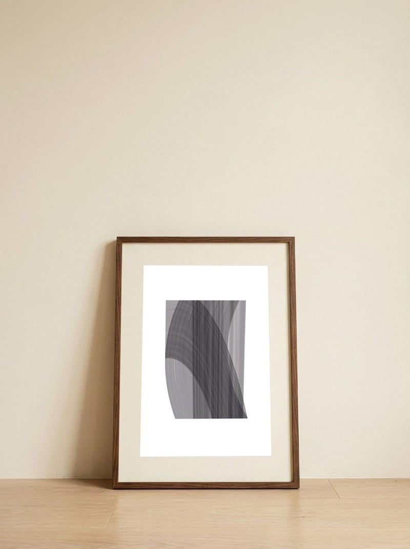 Veil 03 — framed, leaning against the wall