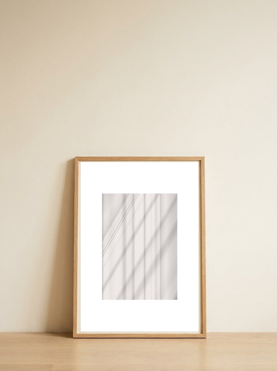 Veil 08 — framed, leaning against the wall