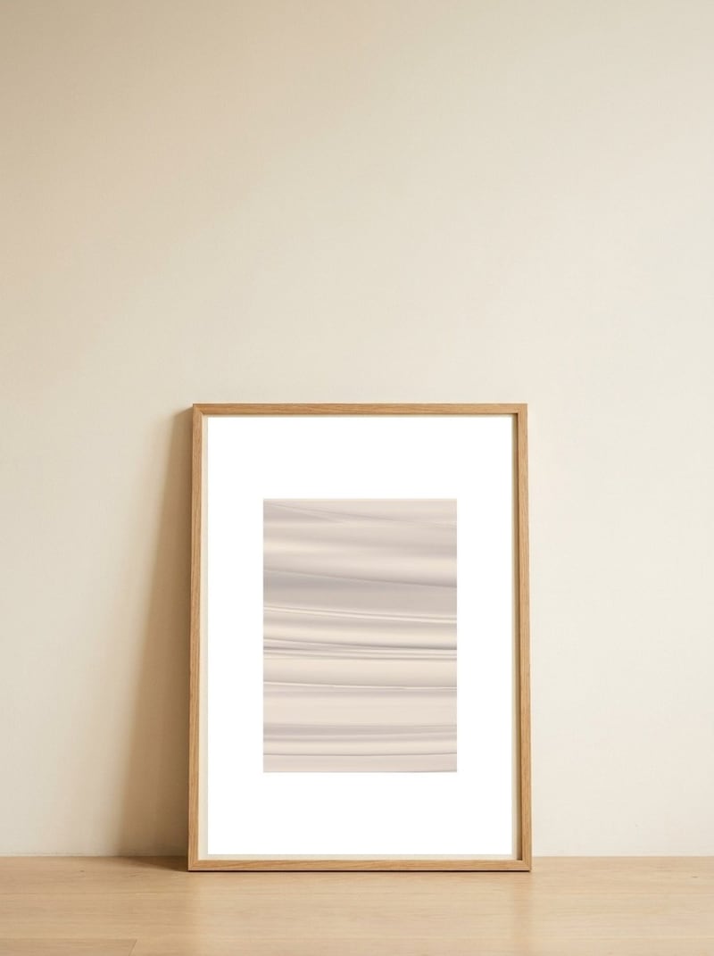 Veil 11 — framed, leaning against the wall