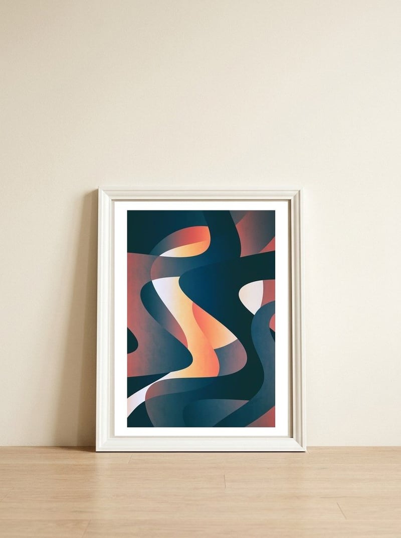 Hell-O — framed, leaning against the wall