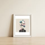 Queen Of Cubes — framed, leaning against the wall thumbnail