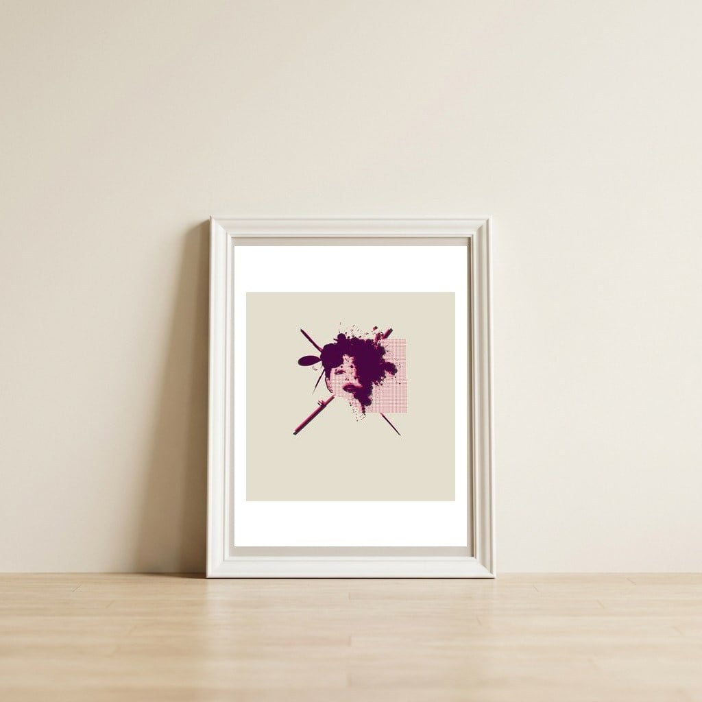 Fizzing Forth Pink Gin  — framed, leaning against the wall