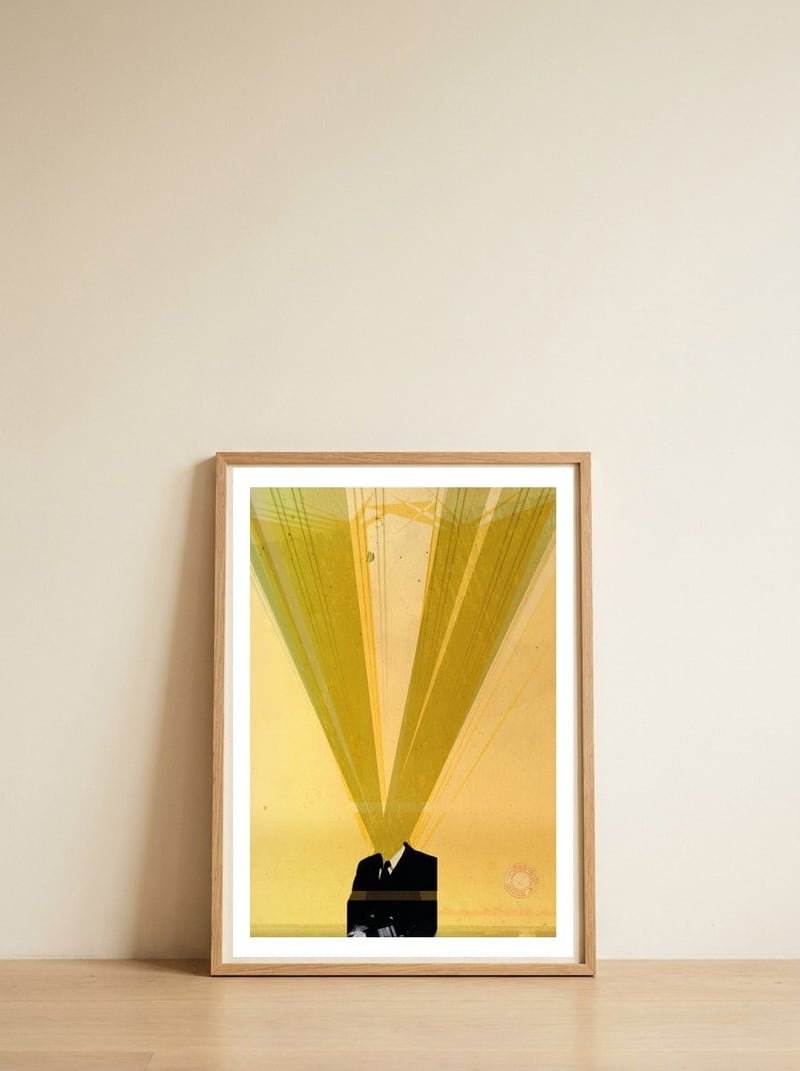 Man Ray — framed, leaning against the wall