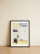 Casting the bones — framed, leaning against the wall thumbnail