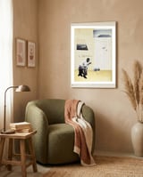 Casting the bones framed in a tender room thumbnail