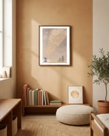 Scanning the sky framed in a gentle room thumbnail
