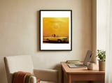 Yellow Town Fin Center Big framed in a focused room thumbnail