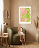 Blush And Greenery framed in a tender room thumbnail