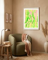 Blush Green Glow framed in a tender room thumbnail